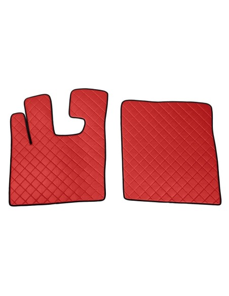 CP.TAPPETI IN ECOPELLE ROSSO DAF XF 105 04 in poi 14