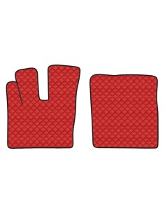 CP.TAPPETI IN ECOPELLE ROSSO DAF XF 106 12 in poi