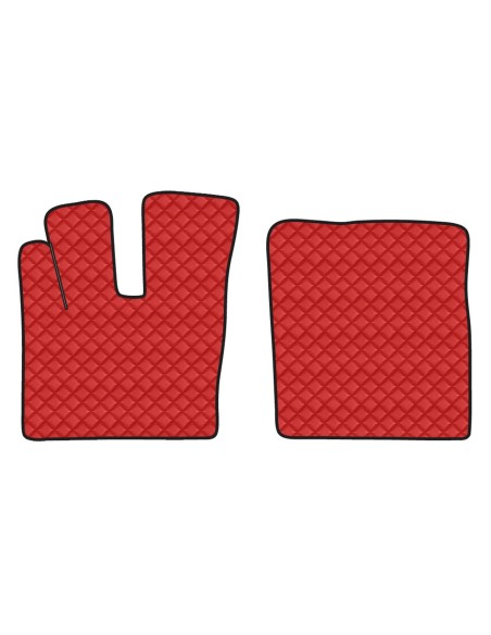 CP.TAPPETI IN ECOPELLE ROSSO DAF XF 106 12 in poi