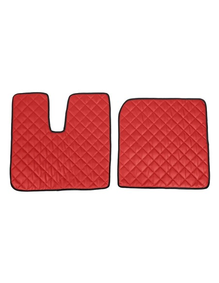 CP.TAPPETI IN ECOPELLE ROSSO MAN TGX 07 in poi