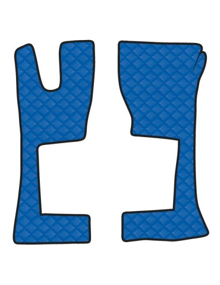 CP.TAPPETI IN ECOPELLE BLU MERCEDES ACTROS MP4 CAB