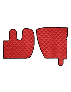 CP.TAPPETI IN ECOPELLE ROSSO RENAULT PREMIUM 2 05 in poi