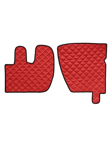 CP.TAPPETI IN ECOPELLE ROSSO RENAULT PREMIUM 2 05 in poi