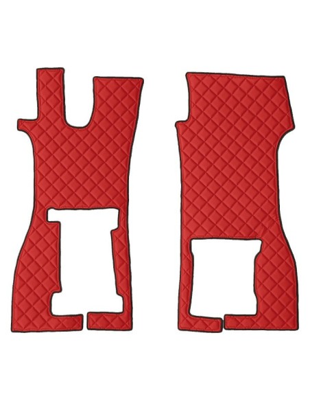 CP.TAPPETI IN ECOPELLE ROSSO SCANIA R 2016 in poi  SEDILE