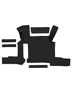 TAPPETO CENTR.ECOPELLE NERO MAN TGX MANUALE, 2 CAS