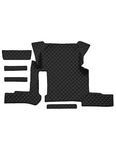 TAPPETO CENTR.ECOPELLE NERO MAN TGX MANUALE, 1 CAS