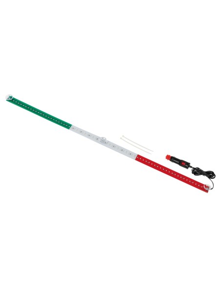 BANDIERA LUMINOSA ITALIA 24V 90CM 72LED