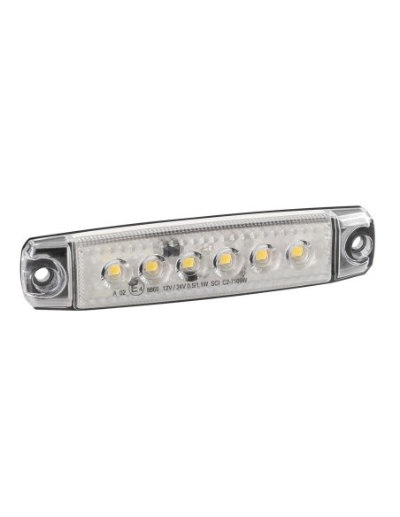 LUCE INGOMBRO BIANCA 6LED 12/24V F-17 S/BLISTER