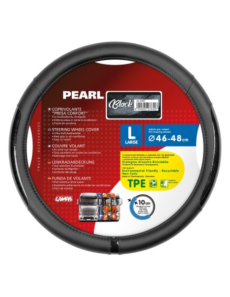 COPRIVOLANTE BLACK-PEARL MISURA L 46-48 CM NER