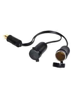 SPINOTTO DIN DOPPIA USCITA CON CAVO 24V