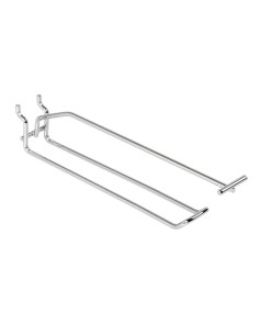 GANCIO SICUREZZA 20CM CROMATO CON ASTA PORTAPREZZI