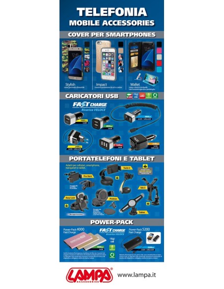 LOCANDINA ACCESSORI TELEFONIA DISPLAY ALLUMINIO