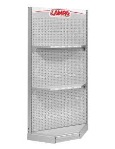 KIT PANNELLATURA ANGOLARE GRIGIA -2 SCAFFALI