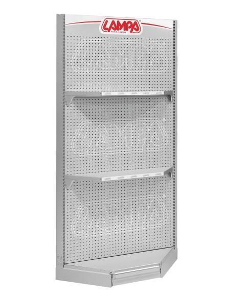 KIT PANNELLATURA ANGOLARE GRIGIA -2 SCAFFALI