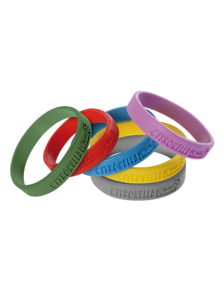 DISPLAY 26 BRACCIALETTI ANTI ZANZARE ALLA CITRONEL
