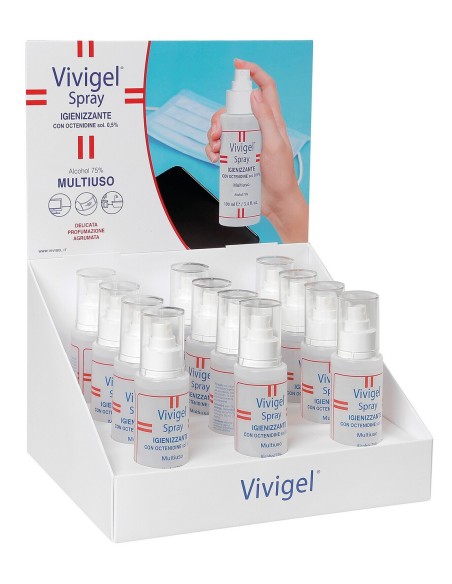 DISPLAY 12 SPRAY IGIENIZZANTE SUPERFICI E MANI 100