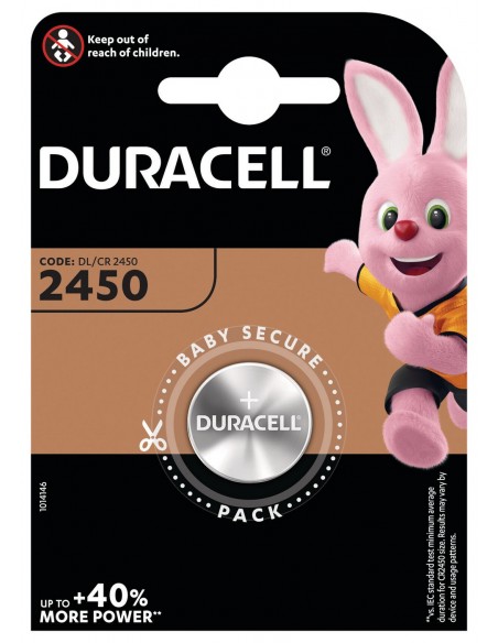 DURACELL 2450 B1 LITIO BOTTON SPECIALISTICA ELECTR