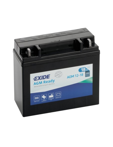 BATTERIA 18Ah 250A EXIDE MOTO AGM READY
