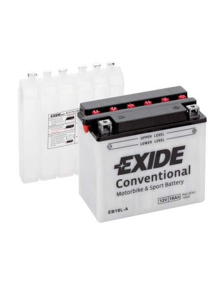 BATTERIA 18Ah 190A EXIDE MOTO CONVENTIONAL CARICA