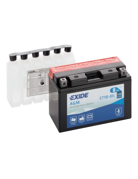 BATTERIA 8Ah 110A EXIDE MOTO AGM A CARICA SECCA