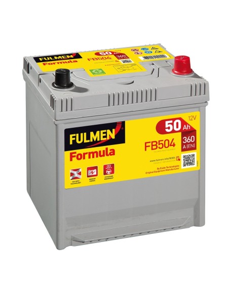 BATTERIA 50Ah 360A FULMEN FORMULA (KOREAN)