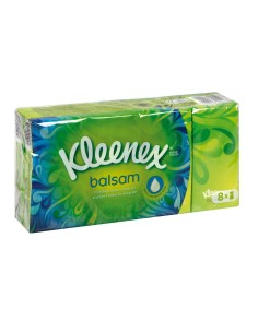 KLEENEX FAZZOLETTI BALSAMICI 1 CONFEZIONE DA 8 PAC