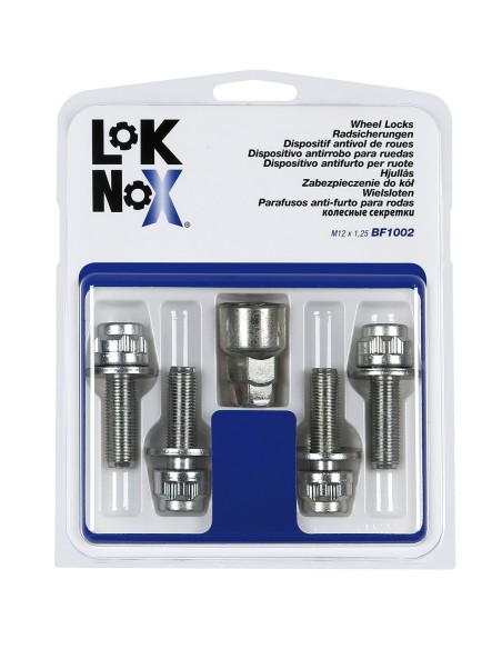 BULLONI ANTIFURTO LOK-NOX M12X1,25, FLAT, 35,3MM MG01002 LAMPA