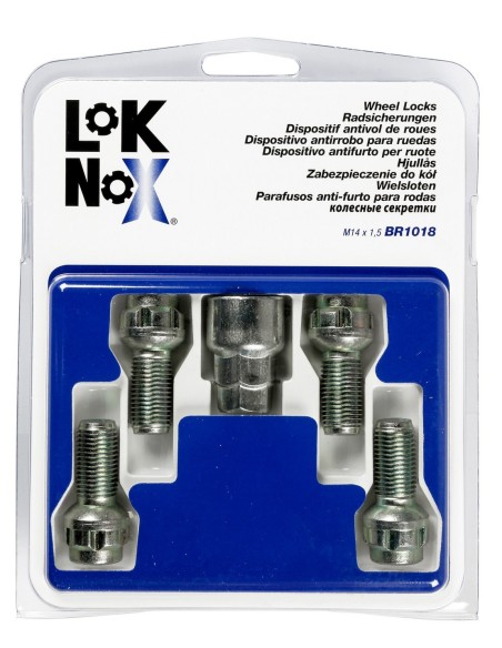 BULLONI ANTIFURTO LOK-NOX M14X1,5, R13, 26,7MM MG01018 LAMPA