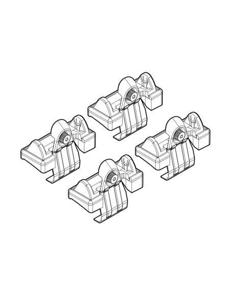 KIT ATTACCHI PORTATUTTO FIAT BRAVO 5D 02/07 in poi  N21062 LAMPA