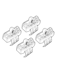 KIT ATTACCHI PORTATUTTO FIAT 500X 2014 in poi  (NO RAILIN N21171 LAMPA