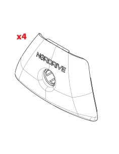 RICAMBI - SET 4 COVER PIEDI IN-RAIL (70PL0009)