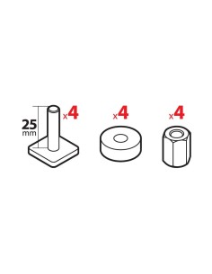 SET ADATTATORI BARRE WHISPBAR E PORTASCI PROSLIDER