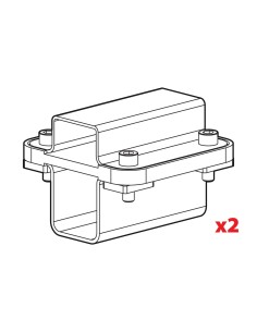 SET ADATTATORI KARGO RACK PER NR. 1 BARRA KARGO O