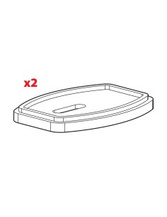 SET 2 DISTANZIALI DRITTI H6,7 MM PER KIT FURGONI (30PL001) N99989 LAMPA