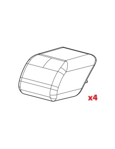 SET 4 TAPPI BARRE PORTATUTTO QUADRA (75PL097A) N99995 LAMPA