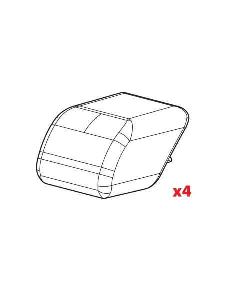 SET 4 TAPPI BARRE PORTATUTTO QUADRA (75PL097A) N99995 LAMPA