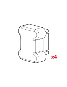 SET 4 TAPPI BARRE PORTATUTTO KARGO (75PL001B) N99996 LAMPA