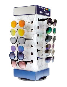 ESPOSITORE PER 24 OCCHIALI NAVIGARE ROTANTE D