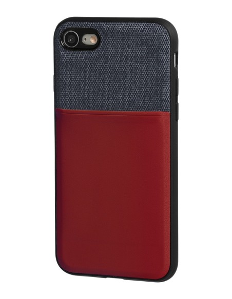 COVER DUO PER IPHONE 7/8 BLU + BORDEAUX