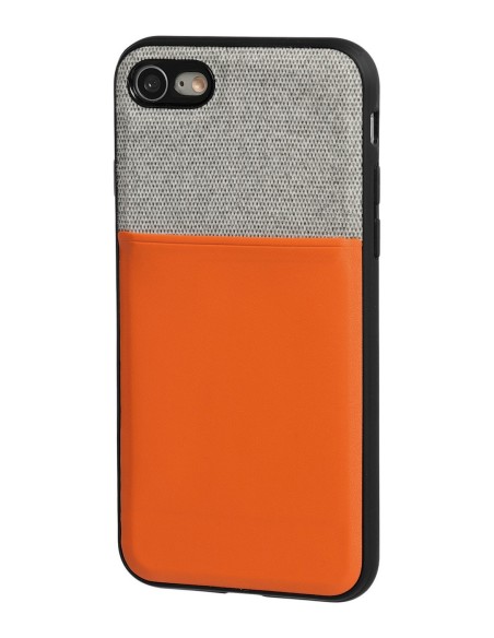 COVER DUO PER IPHONE 7/8 GRIGIO + ARANCIONE