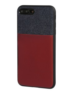 COVER DUO PER IPHONE 7 PLUS 8 PLUS - BLU + BORDEA