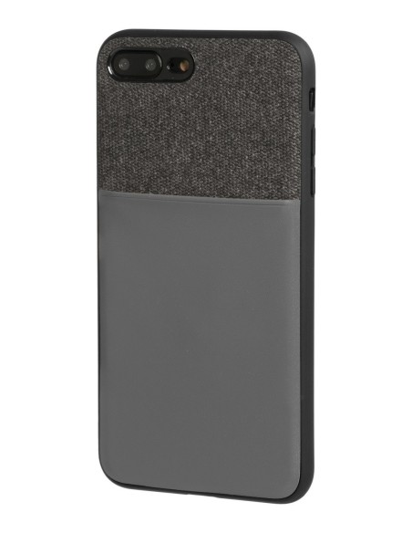 COVER DUO PER IPHONE 7 PLUS 8 PLUS - NERO + GRIGI