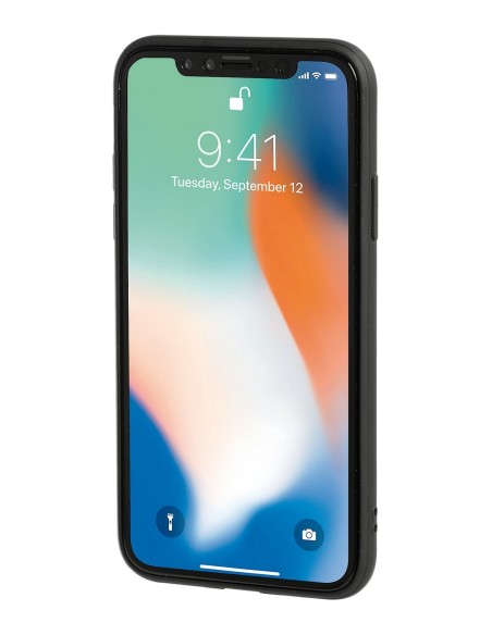 COVER DUO PER IPHONE X GRIGIO + ARANCIONE