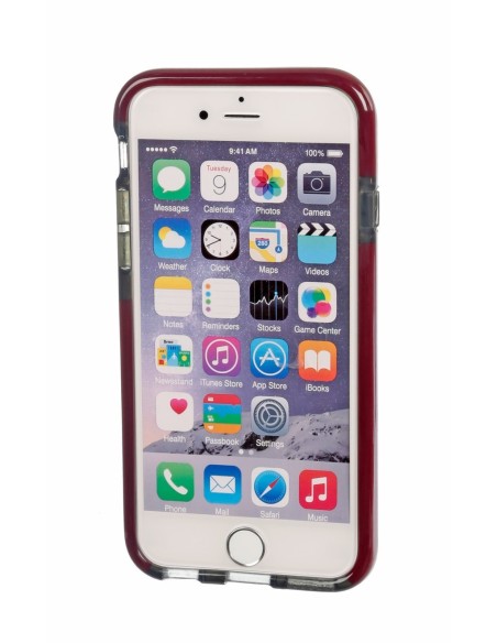 COVER ALPHA-GUARD IPHONE 6/ 6S - NERO + ROSSO
