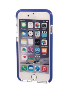 COVER ALPHA-GUARD IPHONE 6/ 6S - TRASPARENTE + BLU