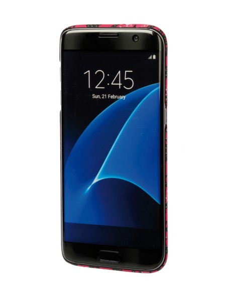 COVER SAMSUNG GALAXY S7 EDGE ROSA CAMOUFLAGE