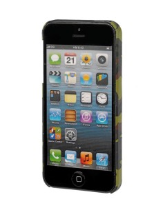 COVER PER IPHONE 5/5S/SE VERDE CAMOU