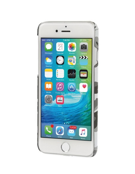 COVER STYLISH IPHONE 7 GRIGIO CAMOUFLAGE