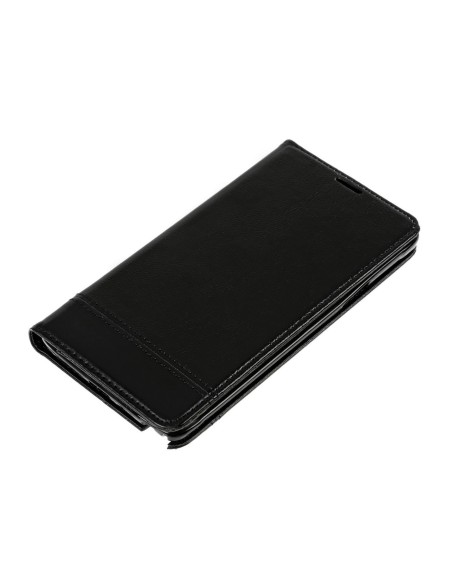 COVER A LIBRO PER SAMSUNG NOTE 4 SIMILPELLE - NERO