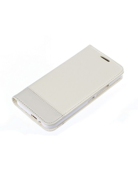 COVER A LIBRO PER HTC ONE M9 SIMILPELLE - BIANCO